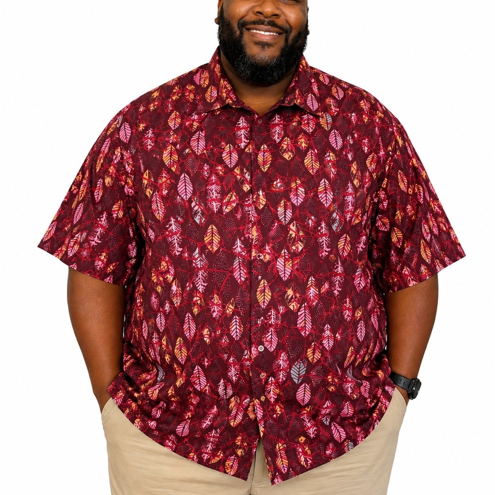 Across The Pond Big & Tall Size 3X Mens Button Up